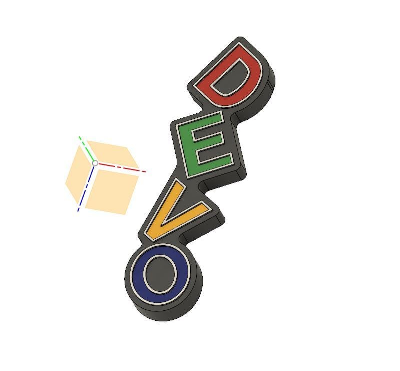 DEVO Dancing Letters Logo