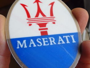 4 colors Maserati logo