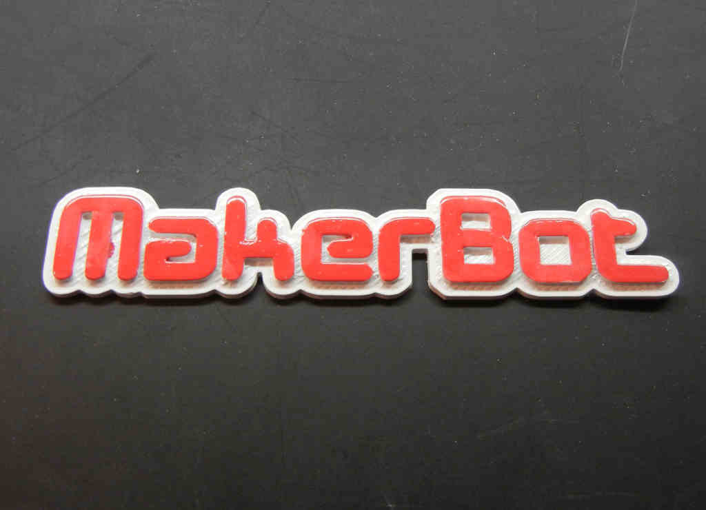 MakerBot 3D Text Logo