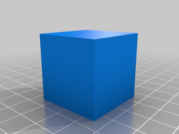 Solid 30mm Calibration Cube