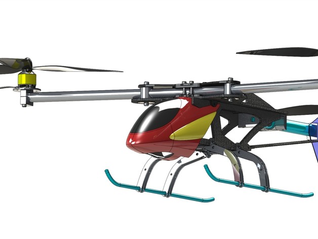 Zalsky's CheapCopter - 3D printed frame parts for Tricopter assembly