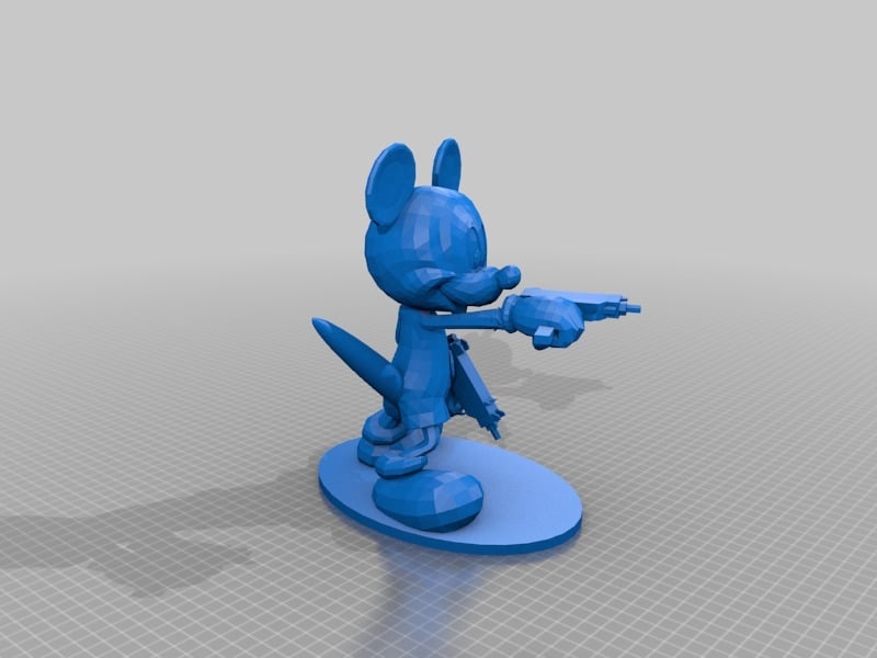Machine Gun Mickey with a Tail