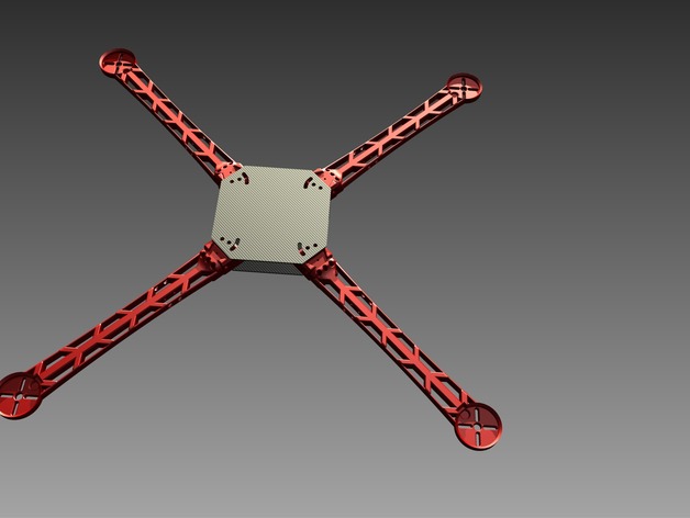 3D Printable Quick-Connect Quadcopter