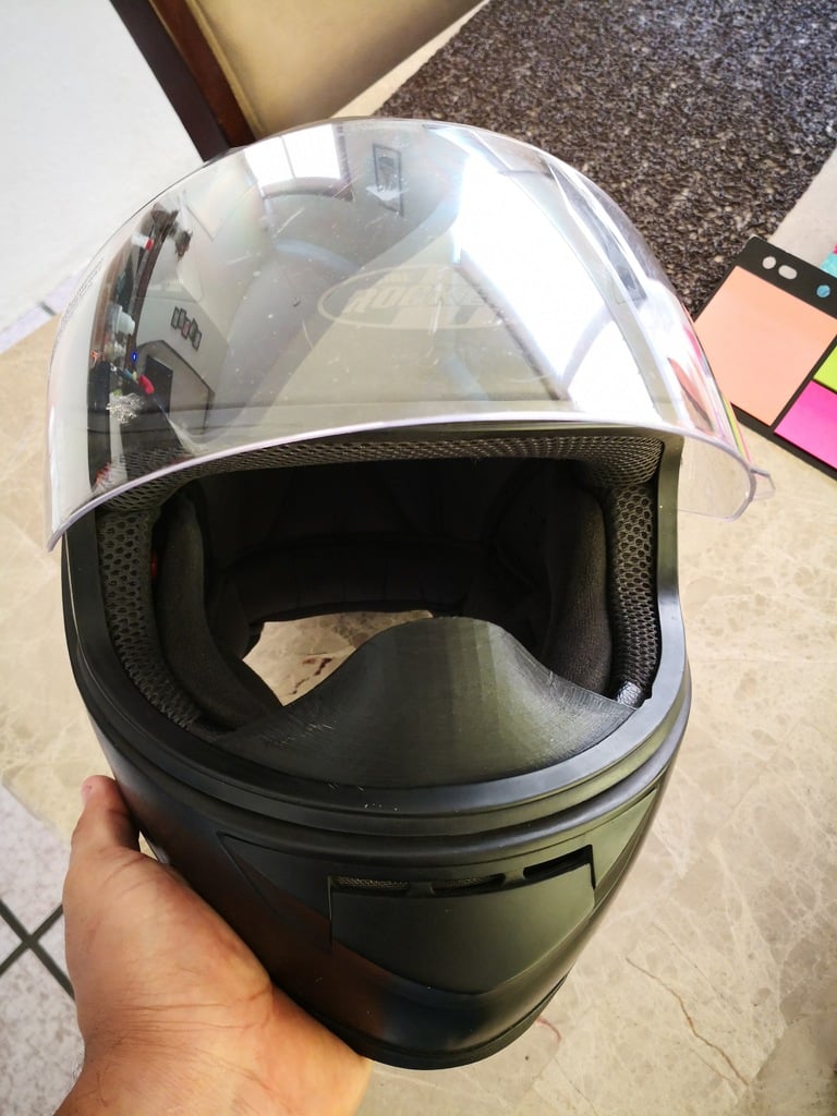 Nose protection for motorcicle helmet ( joe rocket)