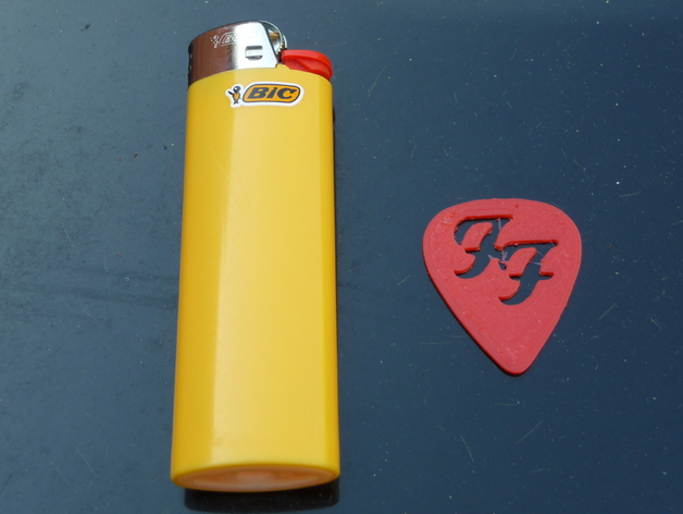 Foo Fighters logo cutout guitar pick