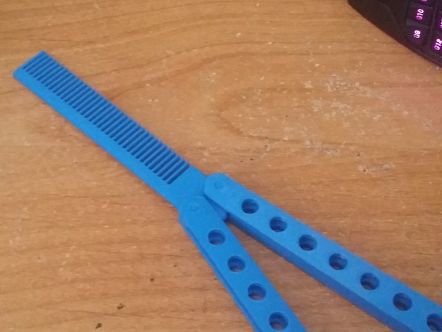 Printable Butterfly Comb, without pins or screws. (Remix)