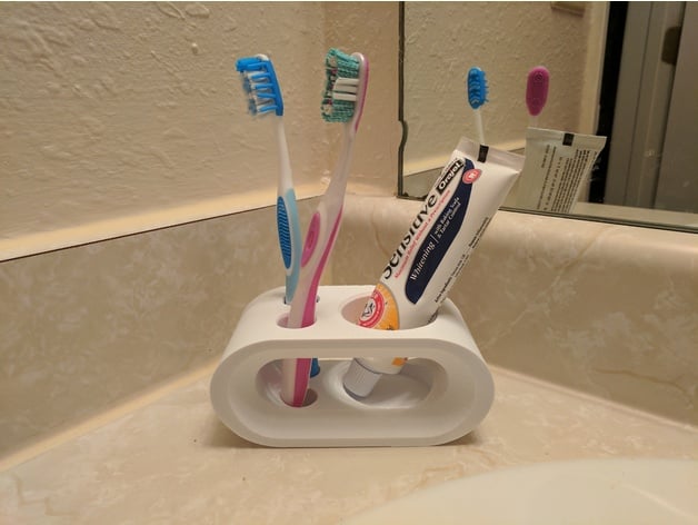 Toothbrush And Toothpaste Holder