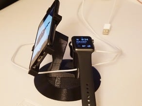 Desktop Rotatable iPhone + Apple Watch Stand
