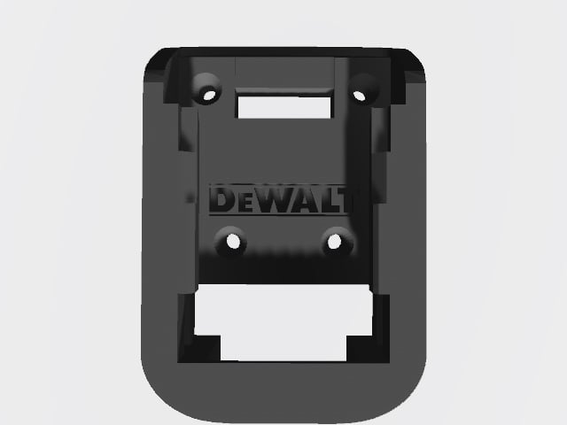 Dewalt battery mount with logo