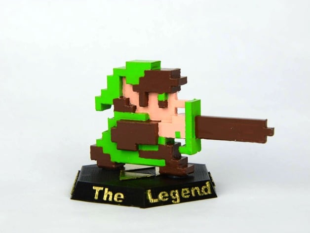 8-Bit Link - The Legend of Zelda NES (Custom amiibo)