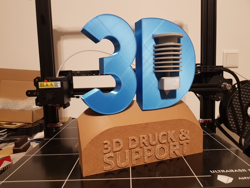 New 3D LOGO 3D DRUCK & SUPPORT MULTICOLOR