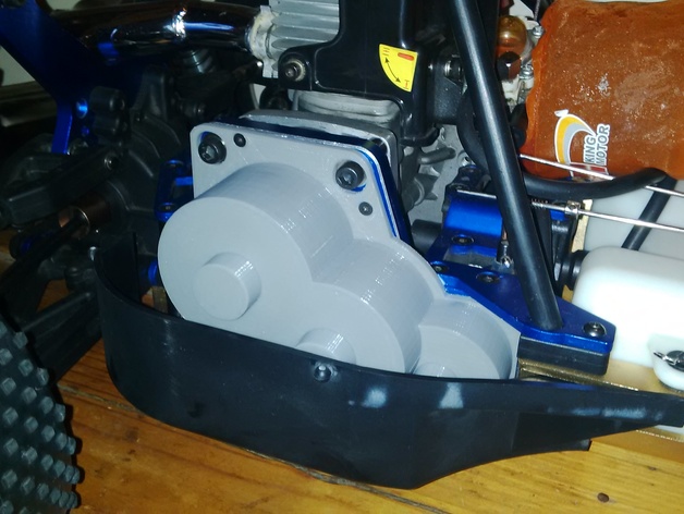 Gearbox Cover for an HSP Bayer RC Car.