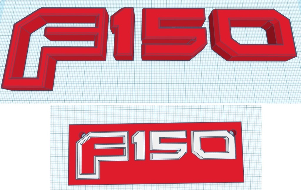 Ford F150 replacement badge and keychain or wall art
