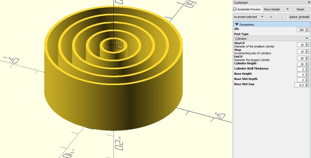 Concentric Circles for Calibration