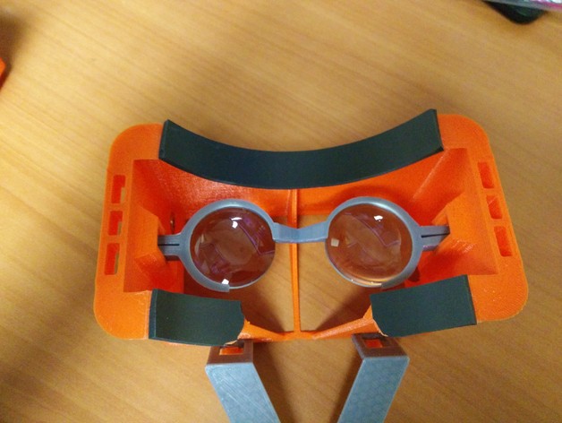 Customizable Lens Clip for Note4VR / OpenDive headsets