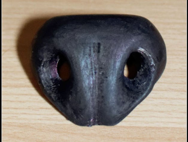 A dog nose for puppets or costumes