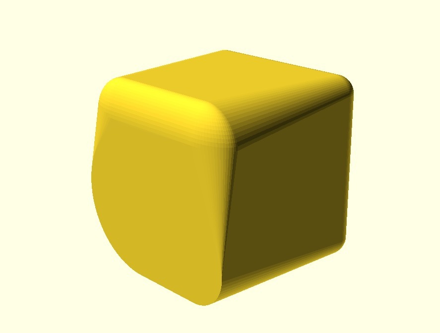 Rounded cube (sphere)