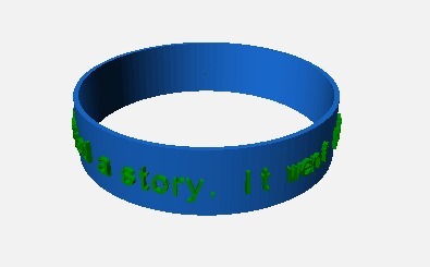 Simple Poem Bracelet