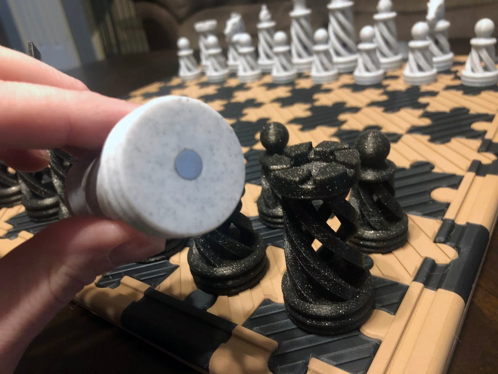 Magnet Adaptation for Spiral Chess  / Puzzle Board