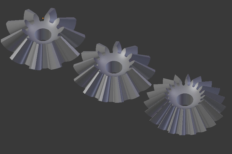 set of bevel gears