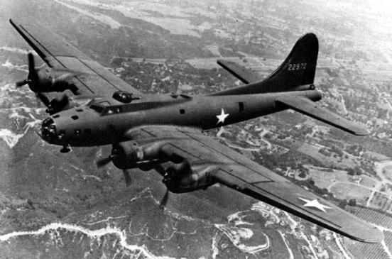B-17 Bomber With Moving Parts