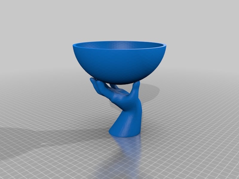 hand holding planter/bowl (multi material possible)