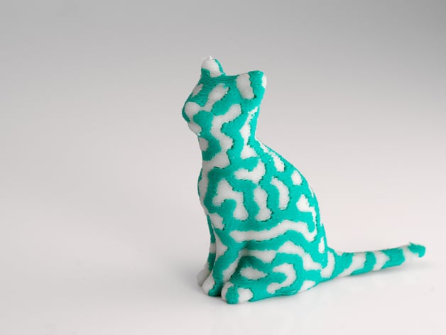 2-color standing cat
