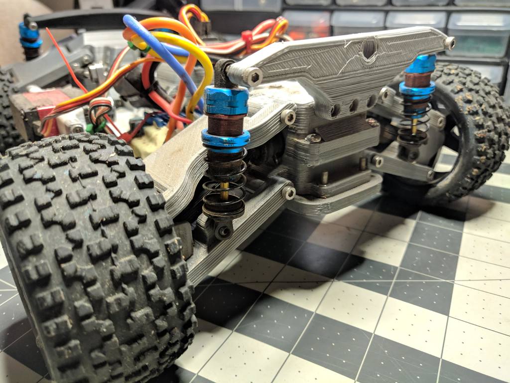 3D Printed RC Car v3 -- Tarmo3 -- Rear Parts [2/3]