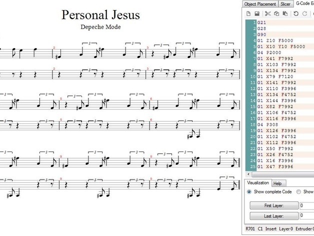 Personal printer (Personal Jesus cover)