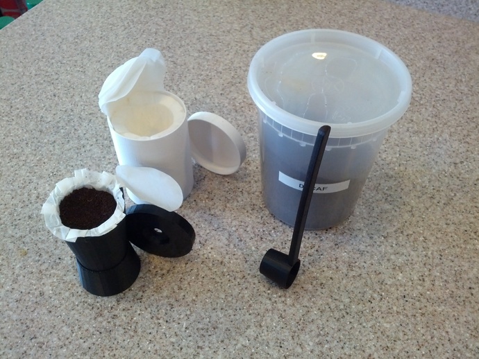 Reusable Keurig Cup /w Filling Stand & Coffee Scoop