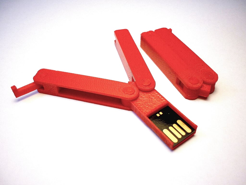 Butterfly knife USB flash drive