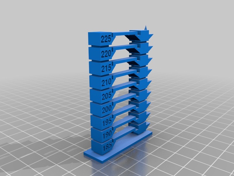 Customizable Temperature Tower Version 2 S3D compatible