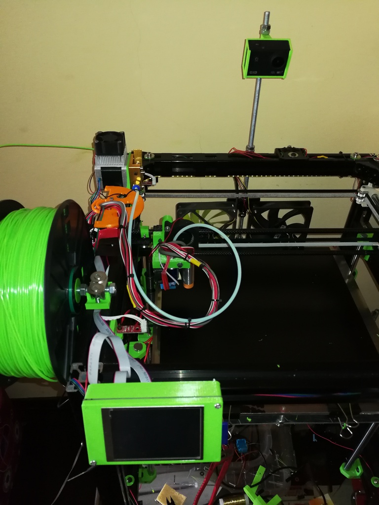 3D printer camera mount for sportscam style cameras