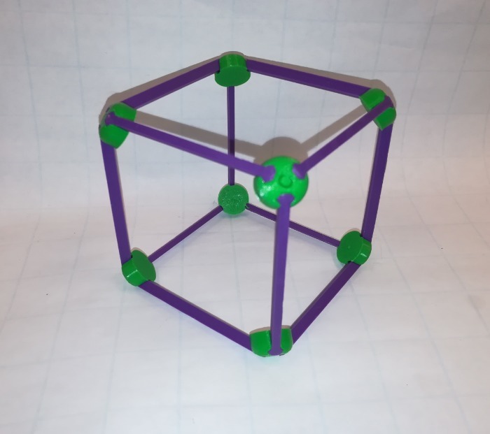 Make a Cube / Hexahedron: Vertex and Edge, Platonic Solid