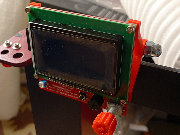 LCD Controller Mount for Prusa i3 6mm frame