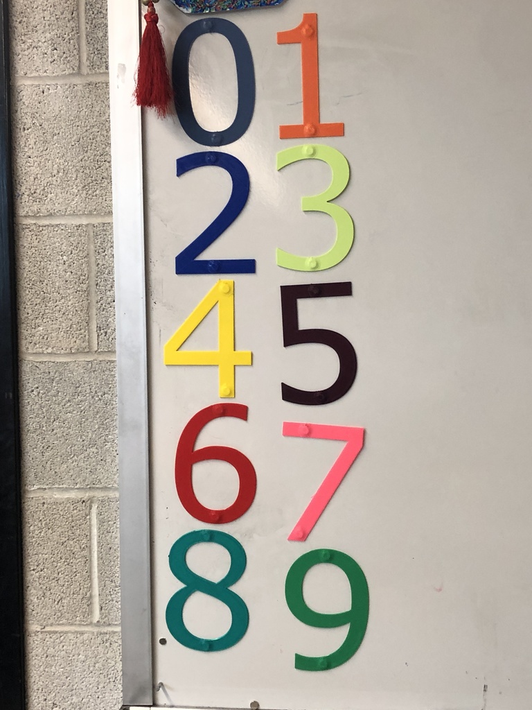 Number Magnets with embedded magnets