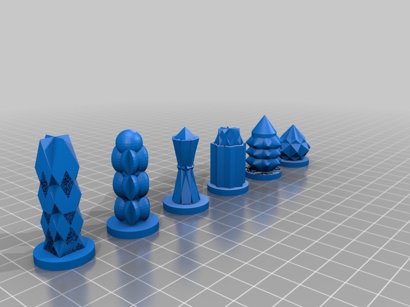 Geometric Chess Set