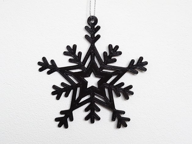 Snowflake Star Ornament