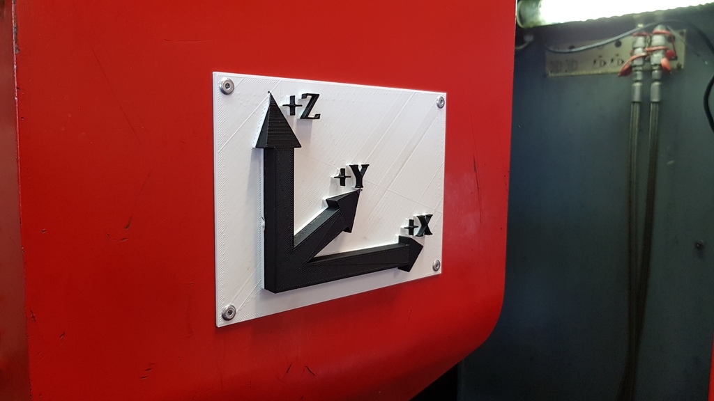 CNC "X,Y,Z" Axis Sign