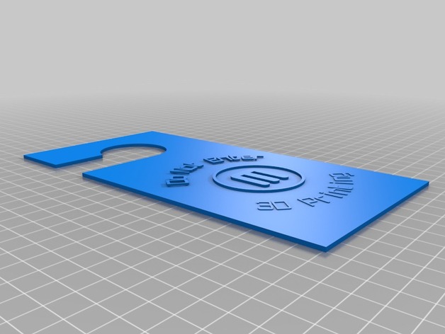 Dont Enter 3D Printing Door Hanger