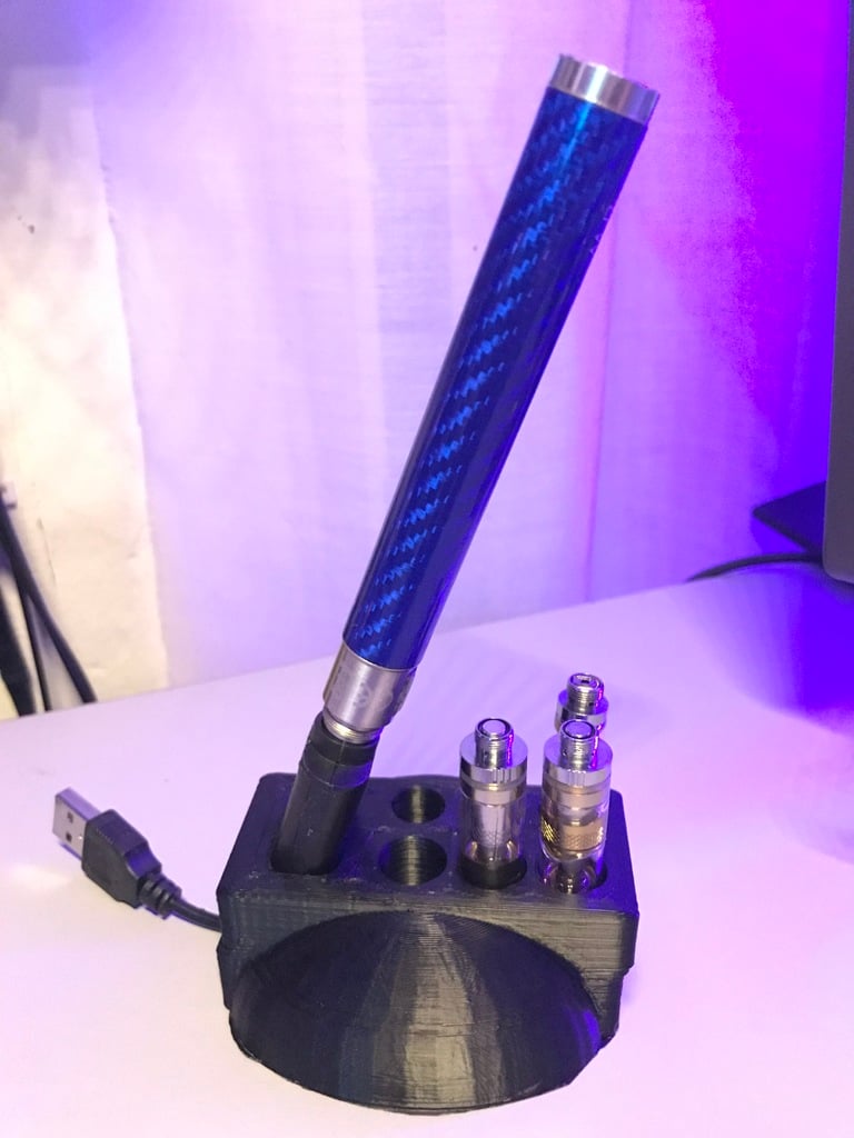 Vape cartridge and charger holder