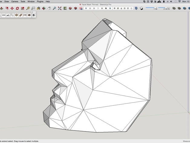 Low Poly Mask Thinned