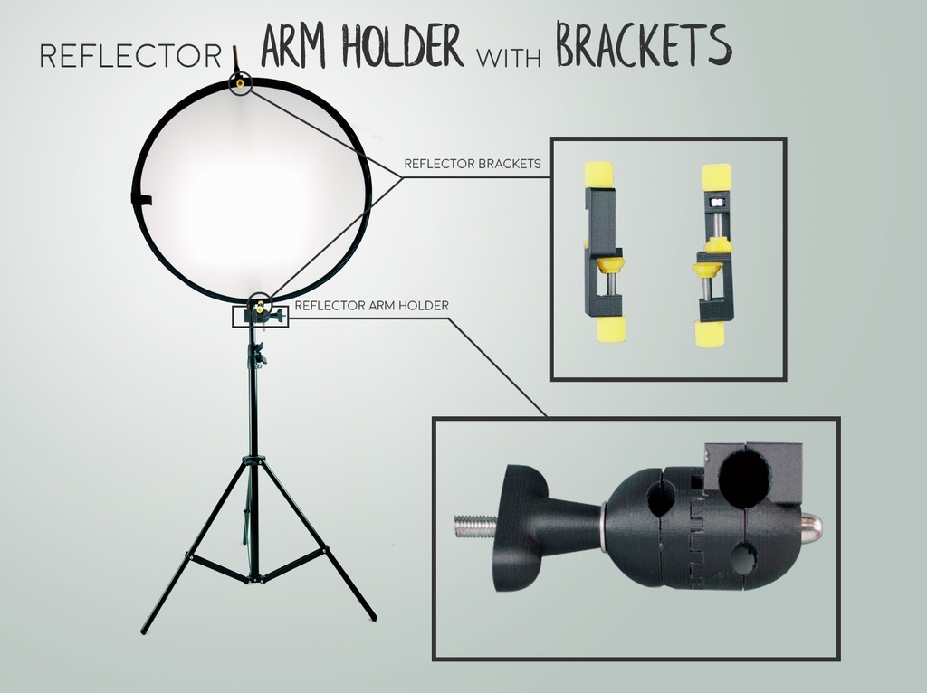 Reflector ARM HOLDER with BRACKETS