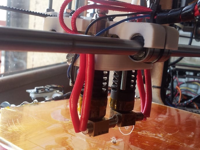 Dual Jhead extruder & carriage, design for prusa air 2