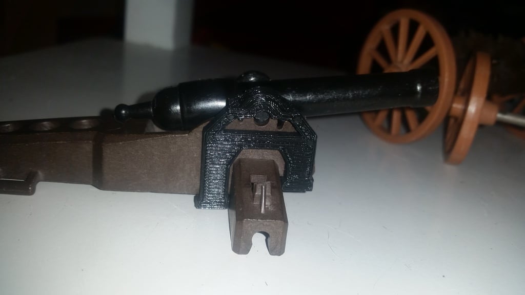 Playmobil 1970's civil war cannon repair part: top clip