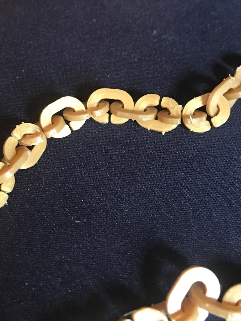 Chain Link and Boomerang Necklace