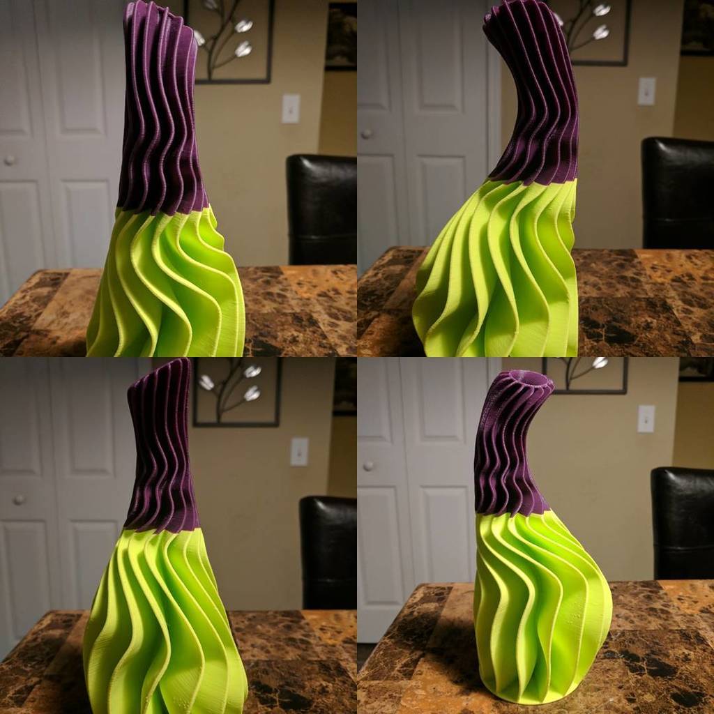 Warped and twisted vase