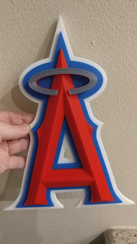 Angels Sign Logo Baseball