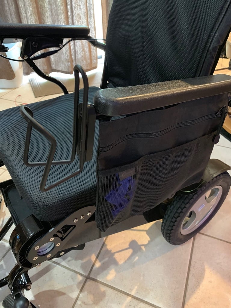 Wheelchair cup holder