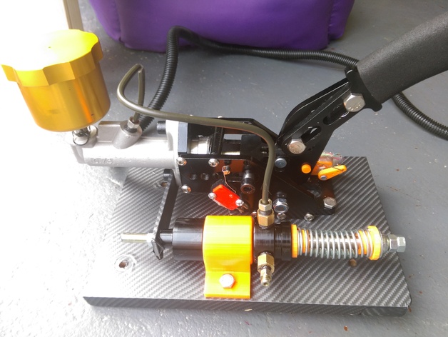 sim racing hydraulic e-brake 3d print parts